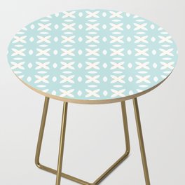 Abstract Geometric Flower Pattern Artwork 01 Color 01 Side Table