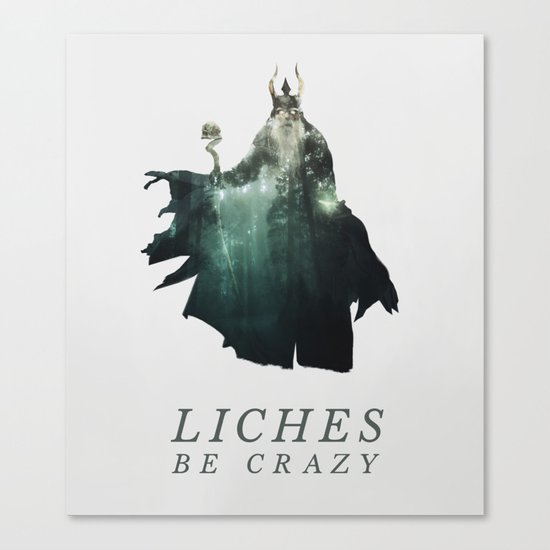 Lich (Typography) Canvas Print