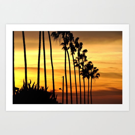 CALIFORNIA SUNSET Art Print