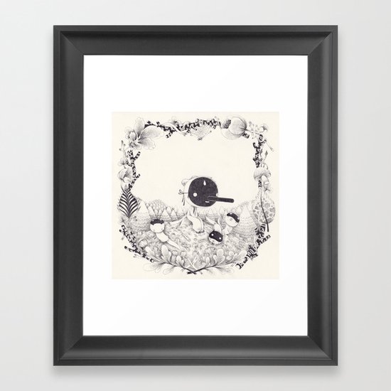 l'enfant loutre Framed Art Print