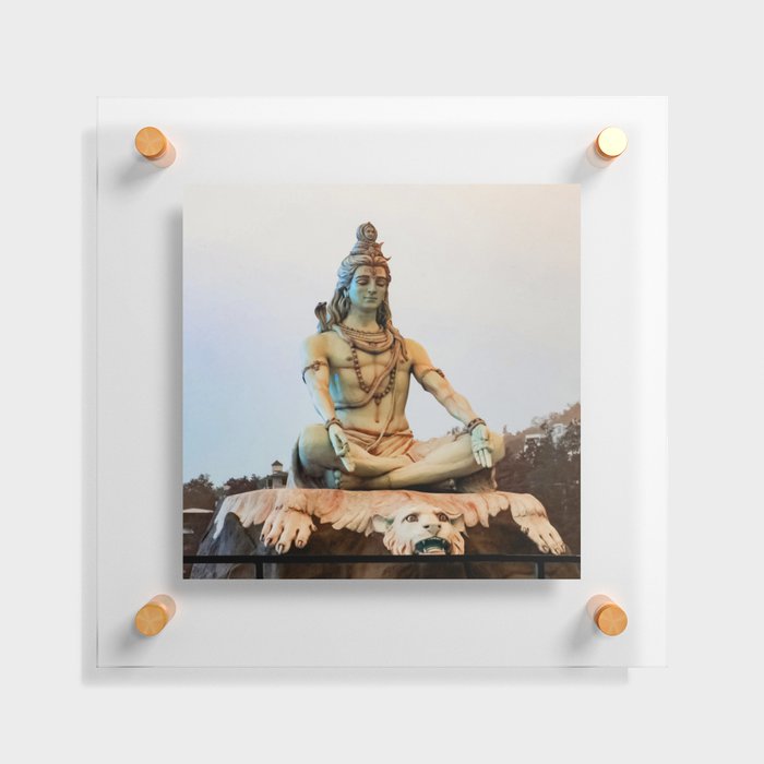 Lord Shiva Meditating Floating Acrylic Print