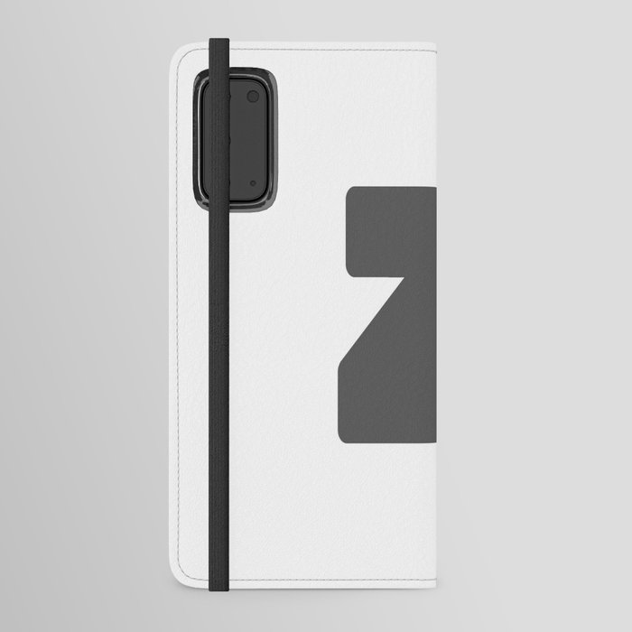z (Grey & White Letter) Android Wallet Case