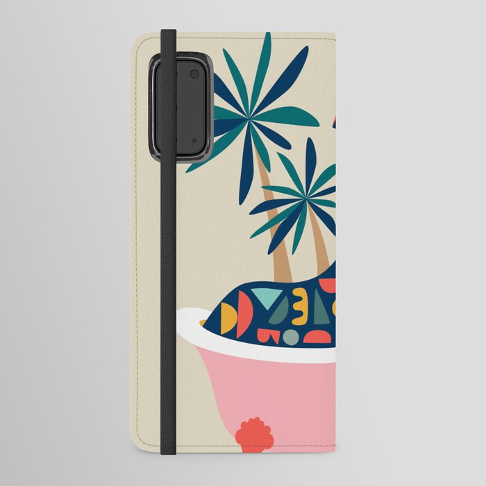 Giraffe in the Bathtub Android Wallet Case