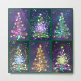 Christmas greetings from the cosmos Metal Print | Starship, Space, Unusual, Galaxy, Digital, Nebula, Sparkling, Christmas, Special, Star 