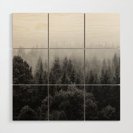 Forest, Black and White Wood Wall Art