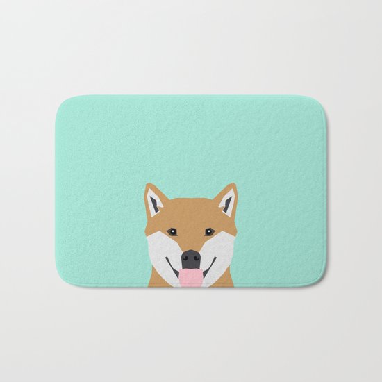 Cassidy - Shiba Inu gifts for dog lovers and cute Shiba Inu phone case for Shiba Inu owner gifts Bath Mat