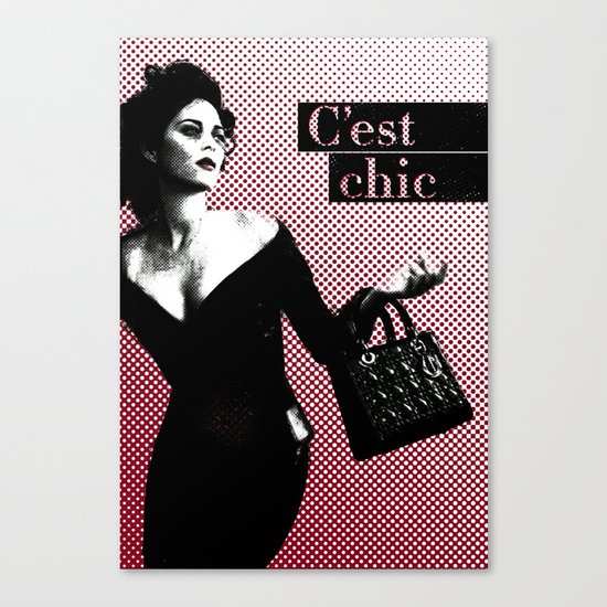 C'est Chic Canvas Print