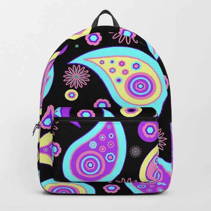Purple and Pink Paisleys Everywhere Backpack