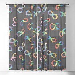 Autistic Pride Neurodiversity Acceptance Sheer Curtain