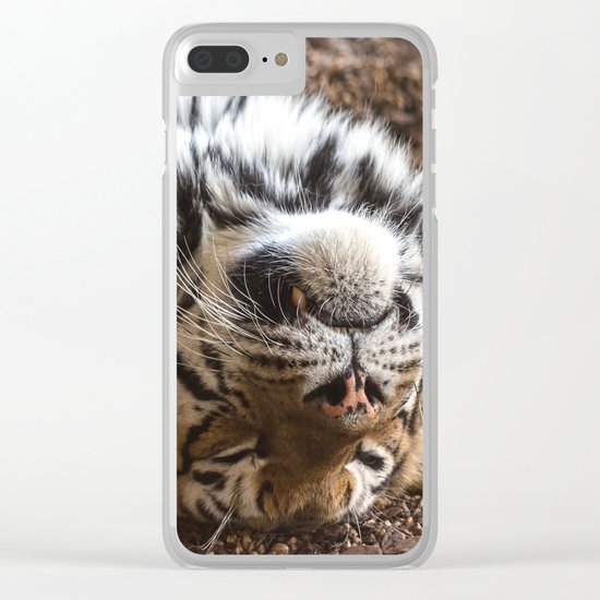 Tiger Portrait Clear iPhone Case