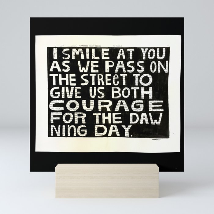 i smile at you Mini Art Print