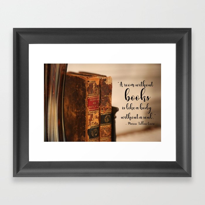 A room without books Framed Art Print