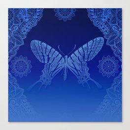 Baby Baby Blue Butterfly Canvas Print