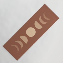 Moon Phases in Terracotta Yoga Mat