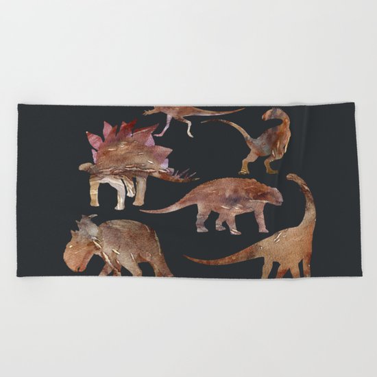 Dinosaur Pattern Beach Towel