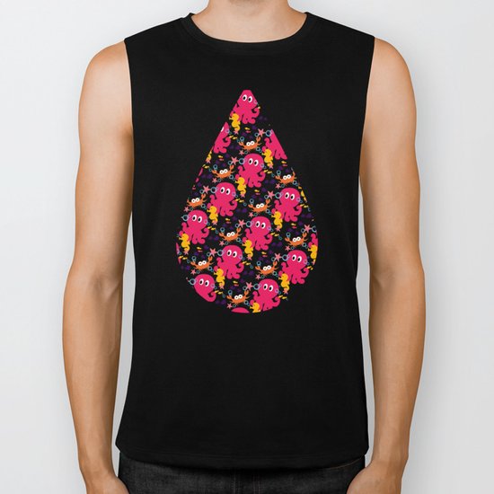 Sea Creatures Biker Tank