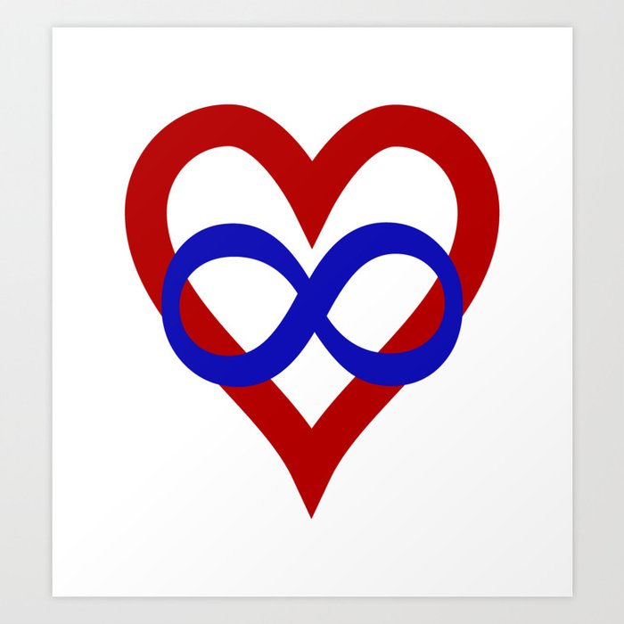 Polyamory Pride Heart Art Print