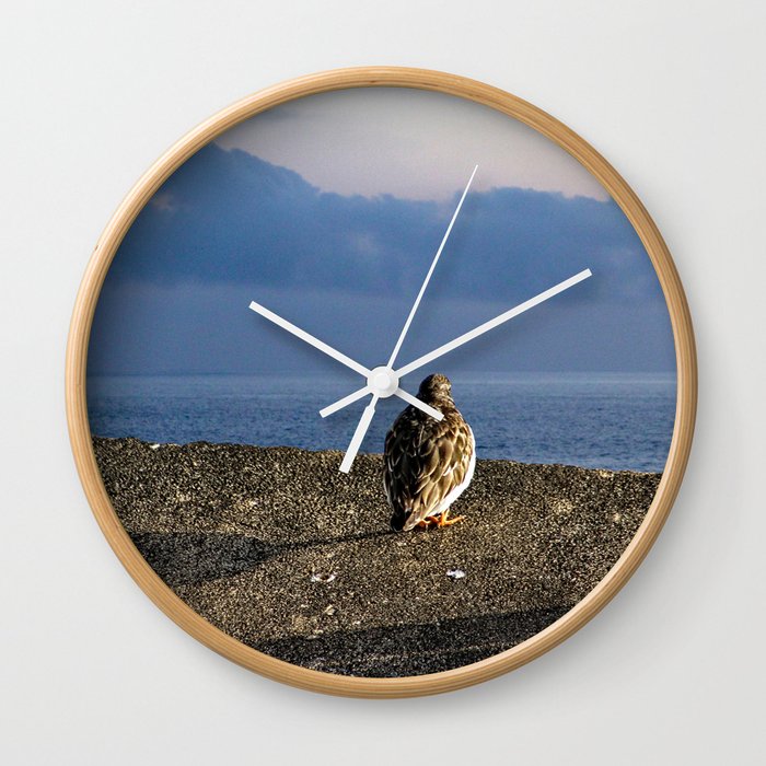 Sandpiper Coastal Bird Sea View Seascape Wall Clock