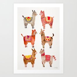 Alpacas Art Print