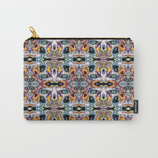 Abstract Pattern of Colorful Shapes Carry-All Pouch