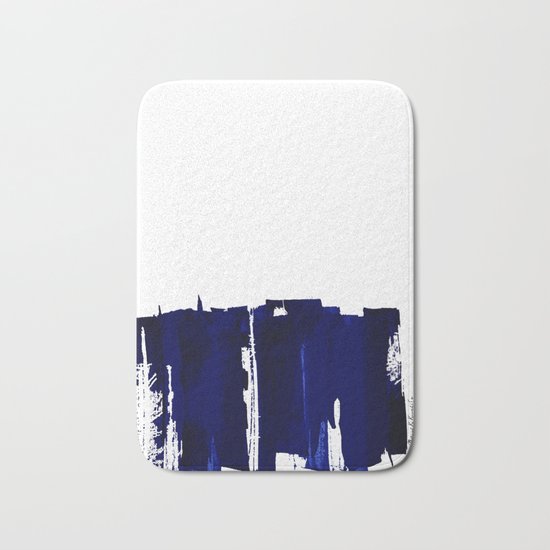Abstract Blue Bath Mat