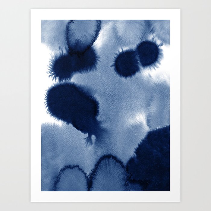 Abstract Navy Blue II Art Print
