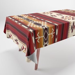 Amber Fire Native American Tribal Pattern Tablecloth