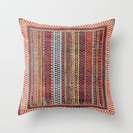 Qashqa’i Amaleh Fars Southwest Persian Rug Throw Pillow