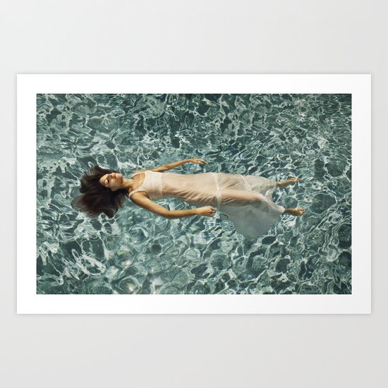 Ophelia in a Pool Art Print