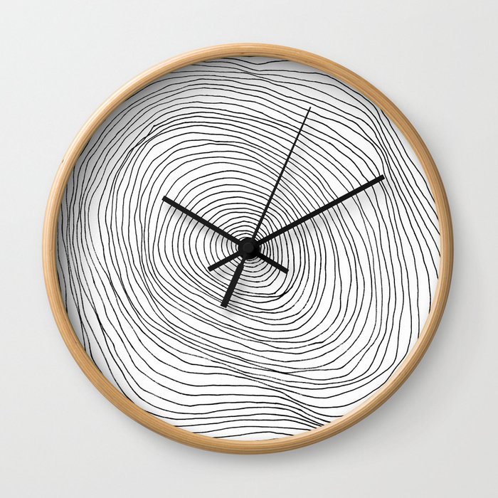 Spiral Rings Wall Clock