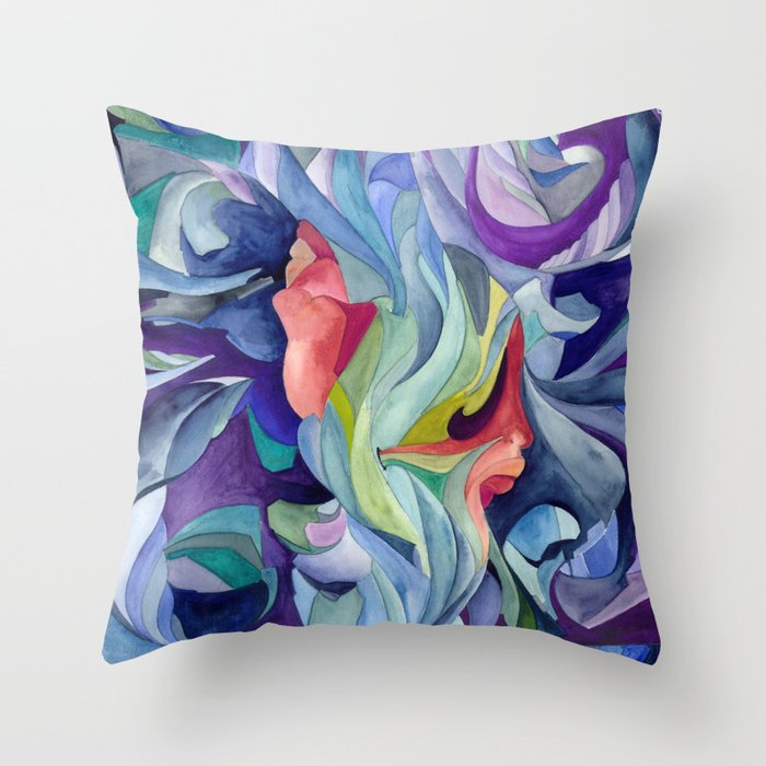 Kind of Blue Throw Pillow