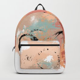 Unrestrained, Abstract Art Brushstrokes Backpack