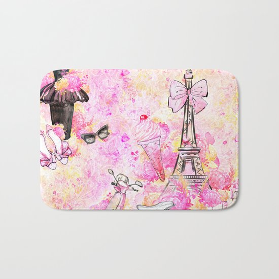 Fashion and Paris #5 Bath Mat
