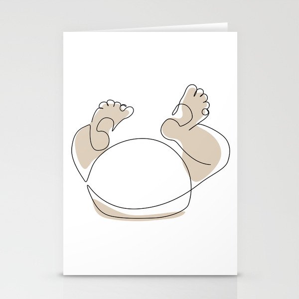 Baby Butt Stationery Cards