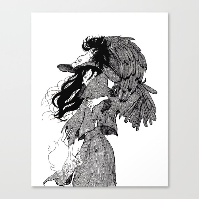 The Witch of Prey Canvas Print
