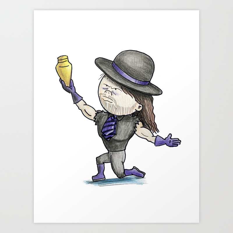 The Undertaker Art Print By Scotthigginsillustration Society6