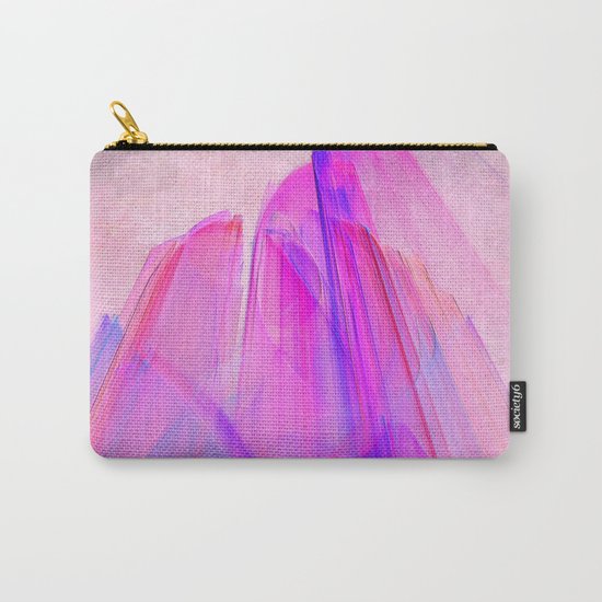 Pink sunset in the glowing city Carry-All Pouch