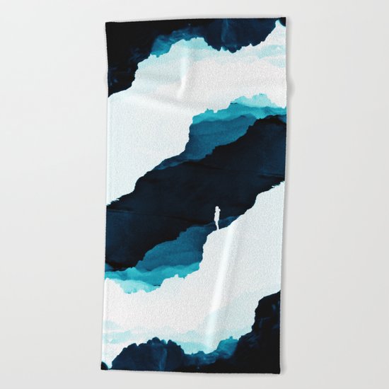 Teal Isolation Beach Towel