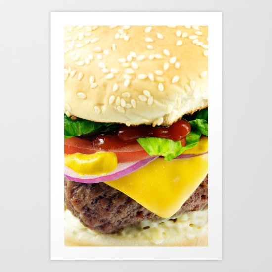 Cheeseburger Art Print