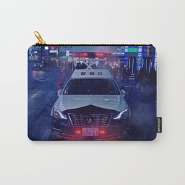 Tokyo Police Car in the fog Carry-All Pouch
