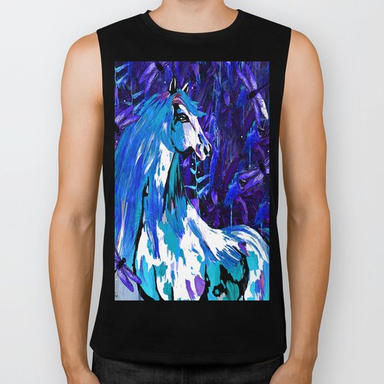 HORSE INDIGO Biker Tank
