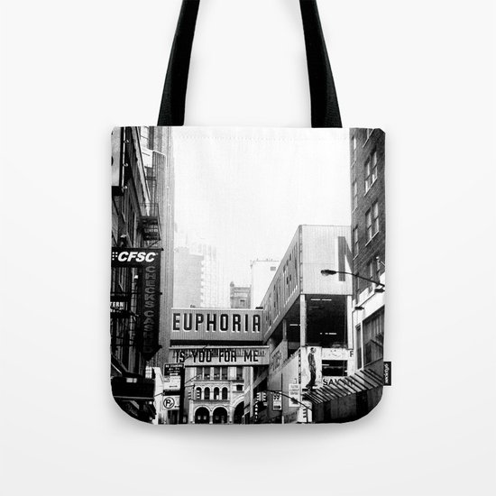 Euphoria Black & White Tote Bag