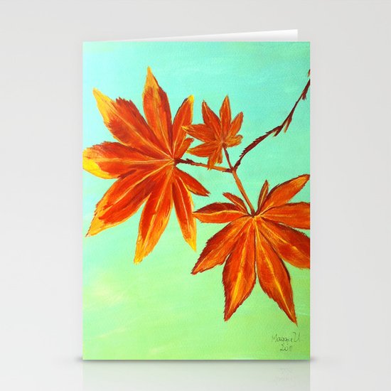 Autumn leaves Stationery Cards