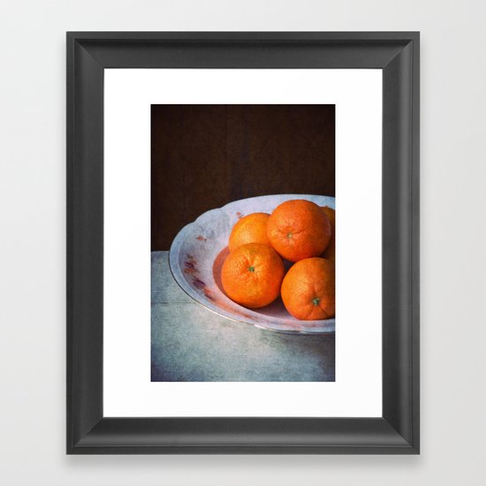 orange time Framed Art Print