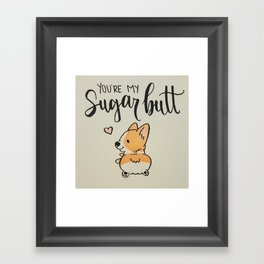 Sugar butt Framed Art Print