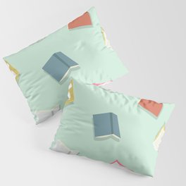 Colorful Books Vector Pattern Pillow Sham