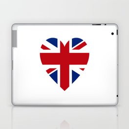 BRITISH UNION JACK HEART Laptop Skin