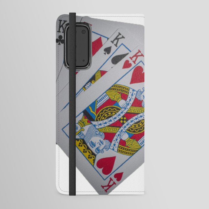 Poker of Kings K K K K - Playing Cards Edit Android Wallet Case