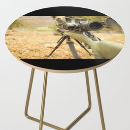Hunter Scoped Rifle - Hunting Side Table