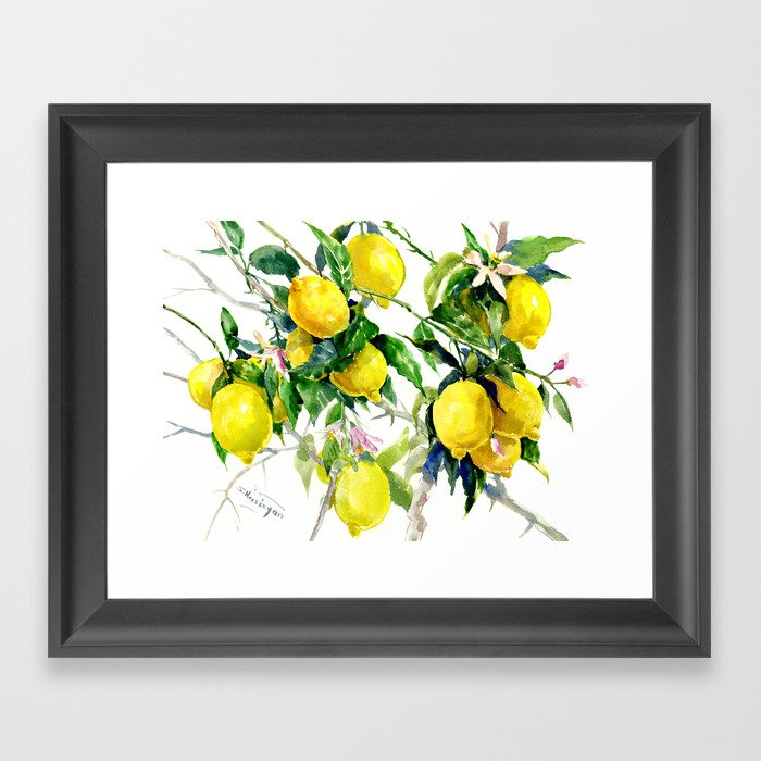 Lemon Tree Framed Art Print